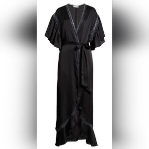 Free People Moonbeam 🌙 Lace Trim Satin Robe